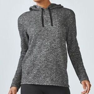 Fabletics | Women Black Speckle Taj Hoodie Workout Outdoors Hiking Normcore L